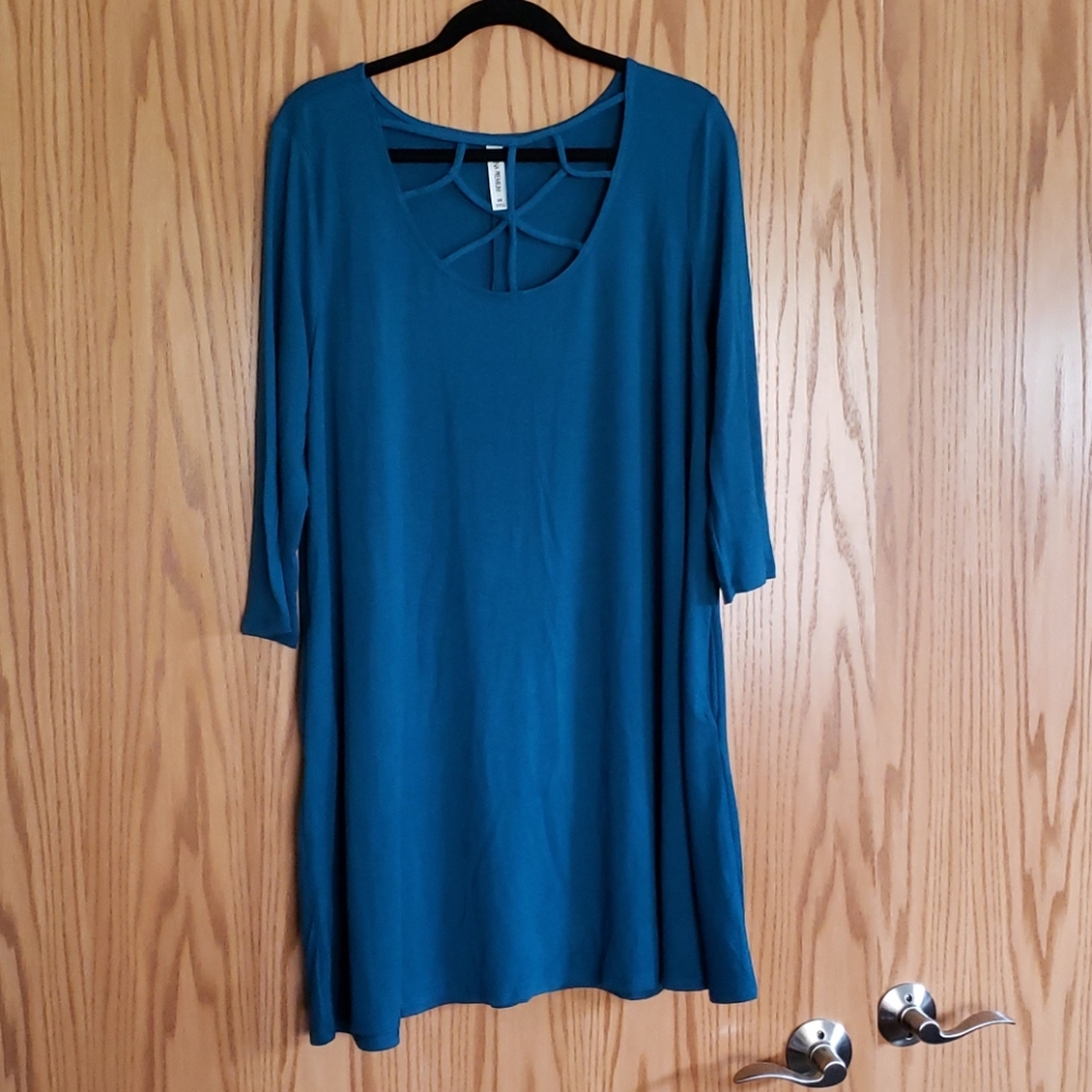 Zenana Premium blue tunic with pockets